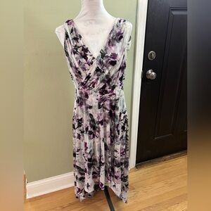 Simply Vera Vera Wang Purple and Black Maxi Sundress